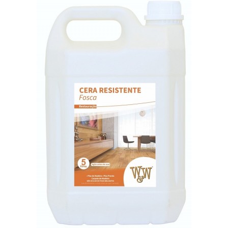 W&W Cera Resistente para Pisos de Madeira Fosca 5L